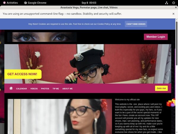 Anastasiavegax.modelcentro.com Promo Code