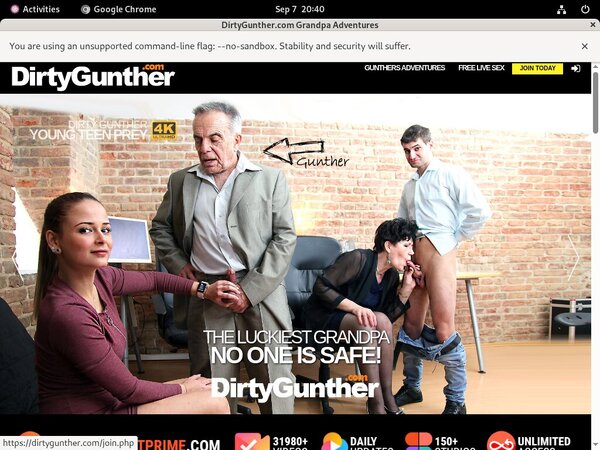Dirty Gunther Free Trial Signup