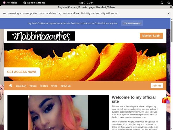 England Couture Sign Up Page