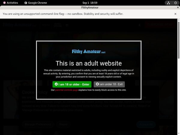 Filthy Amateur Without Card