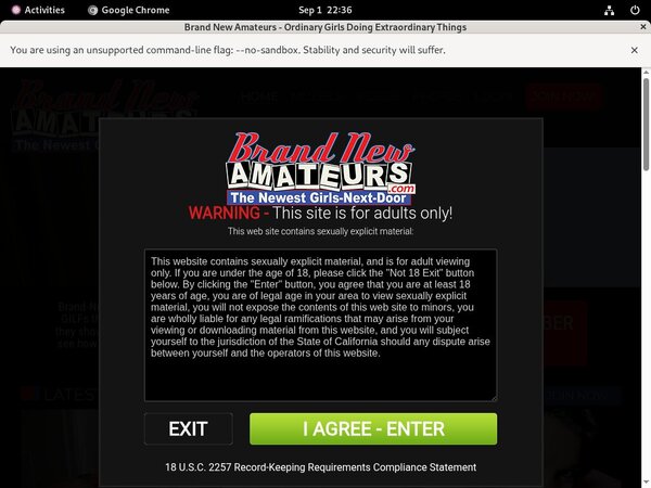 Free Account On Brandnewamateurs.com