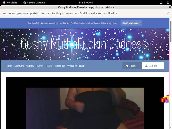 Free Account To Gushy Goddess