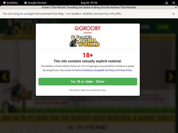 Free Logins World T-Girl Franks