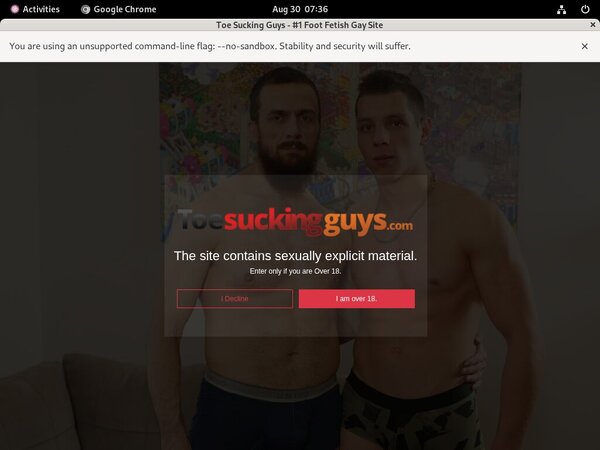 Free Toesuckingguys.com Trial Deal