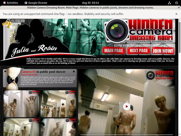Hidden Camera Dressing Room Discount Offer