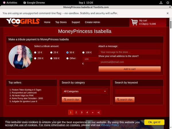How To Get Into MoneyprincessIsabell