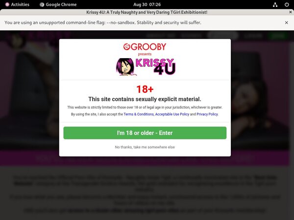 Krissy 4 U Discount Sign Up