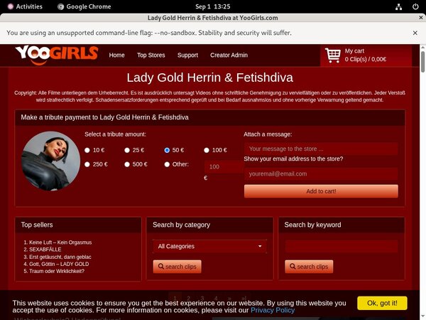 LadyGoldFetishdiva Black