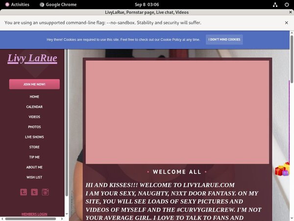 Livylarue.modelcentro.com Free Users