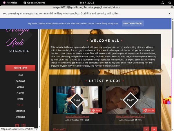 Mayaratixxx.com Live Cams