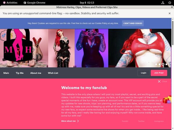 Membership Discount Mistress Harley