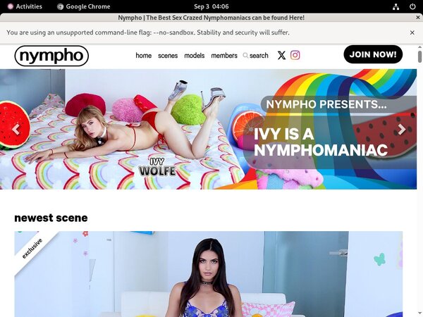 Nympho Login Codes