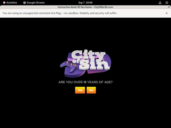 One Time City Of Sin 3D Discount