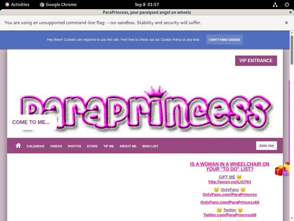 ParaPrincess Reduced Price