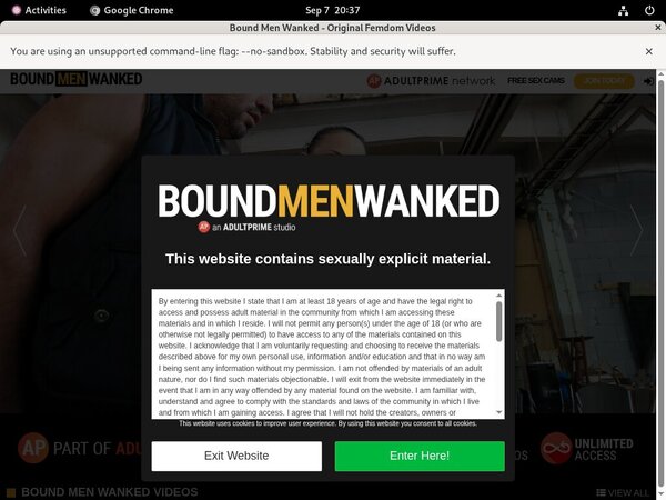 Password Boundmenwanked