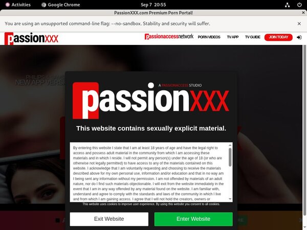 Register Passion XXX