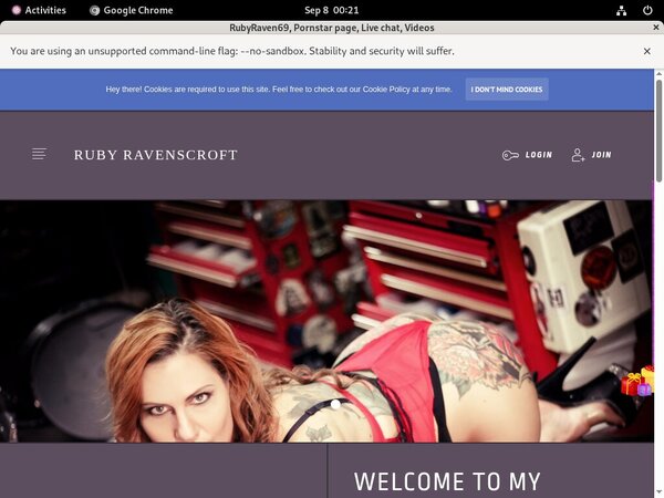 Rubyraven69.modelcentro.com Code