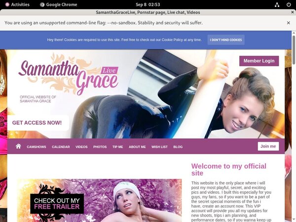 Samanthagracelive.modelcentro.com Trial Member