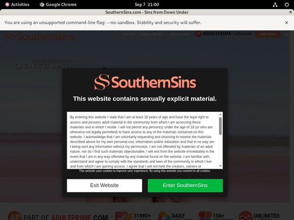 Southernsins Discount Offers
