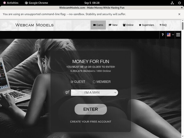 Webcam Models Sign In