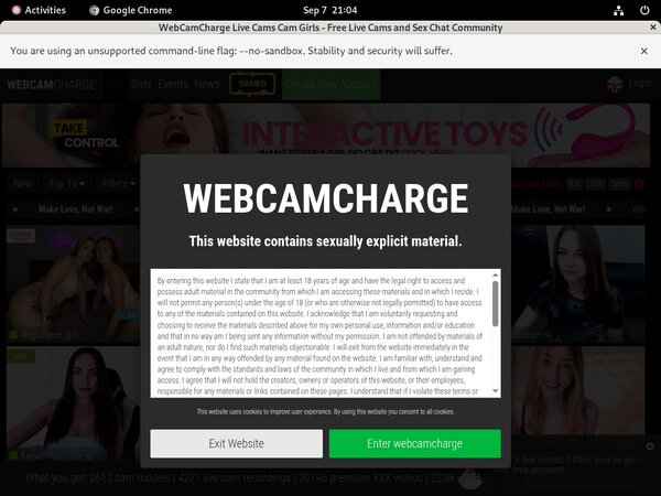Webcamcharge Premium Free Account