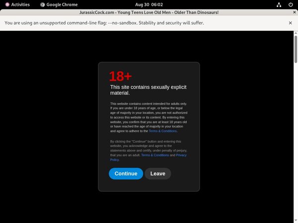 Working Jurassiccock.com Password