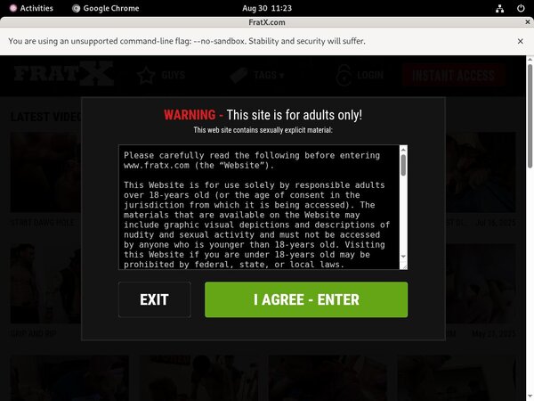 X Fraternity Free Passwords