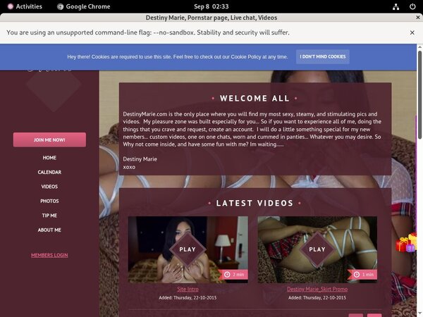Sexxidestiny.modelcentro.com Discount Lowest