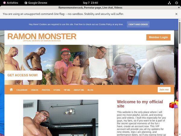 Free Ramonmonstercock Premium Account